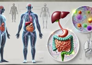 Grafische Darstellung innerer Organe im Körper