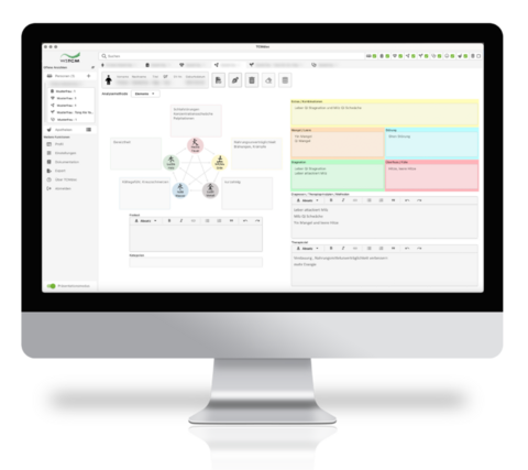 TCMdoc Screenshot auf einem Monitor